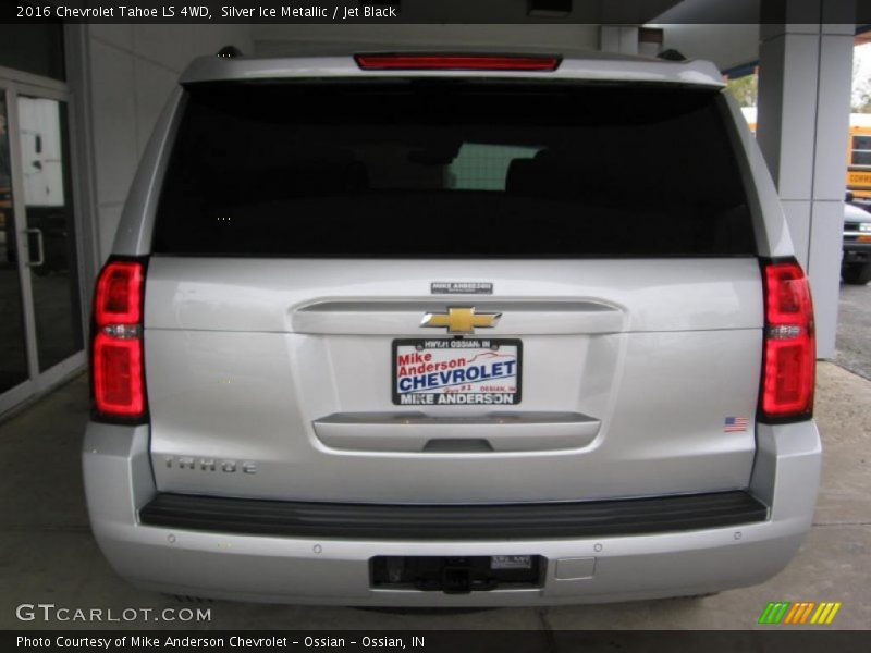 Silver Ice Metallic / Jet Black 2016 Chevrolet Tahoe LS 4WD