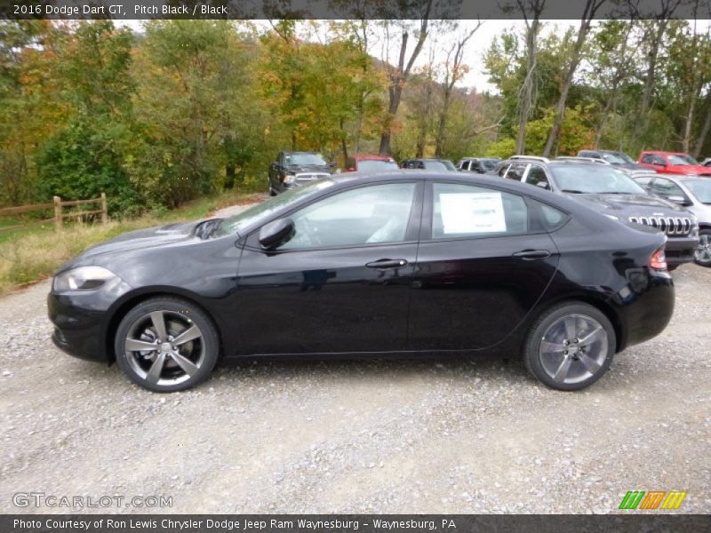 Pitch Black / Black 2016 Dodge Dart GT