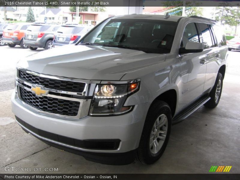 Silver Ice Metallic / Jet Black 2016 Chevrolet Tahoe LS 4WD