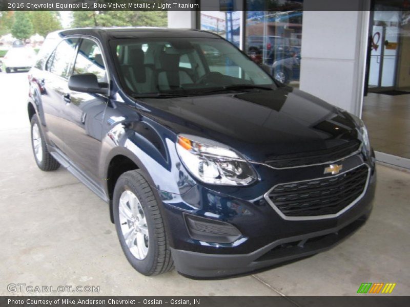 Blue Velvet Metallic / Light Titanium 2016 Chevrolet Equinox LS