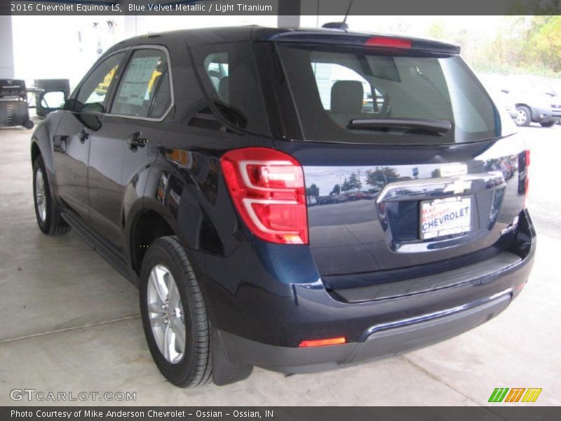 Blue Velvet Metallic / Light Titanium 2016 Chevrolet Equinox LS