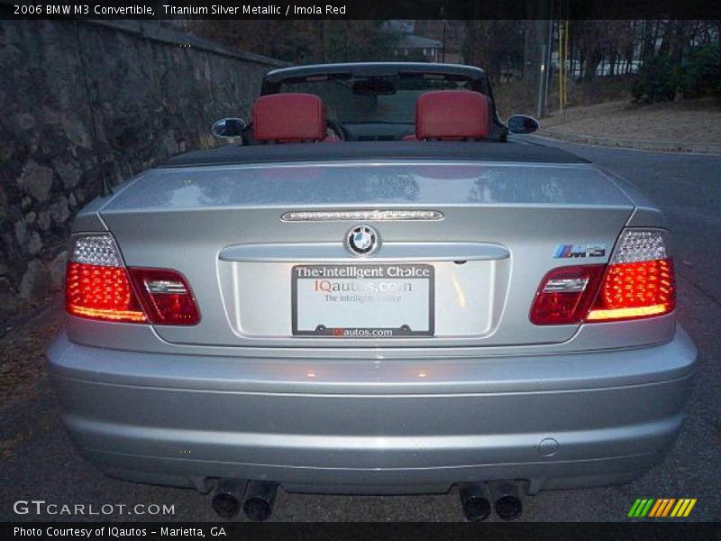 Titanium Silver Metallic / Imola Red 2006 BMW M3 Convertible