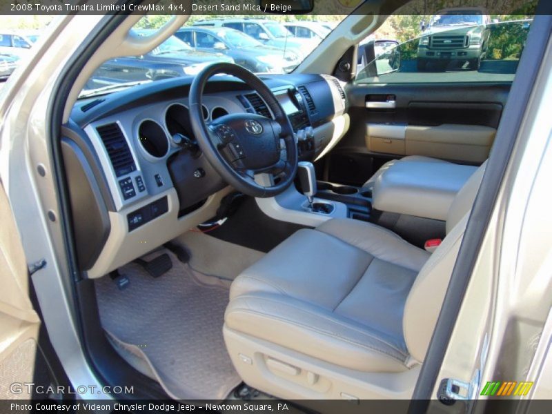  2008 Tundra Limited CrewMax 4x4 Beige Interior