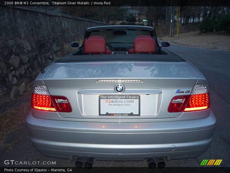 Titanium Silver Metallic / Imola Red 2006 BMW M3 Convertible