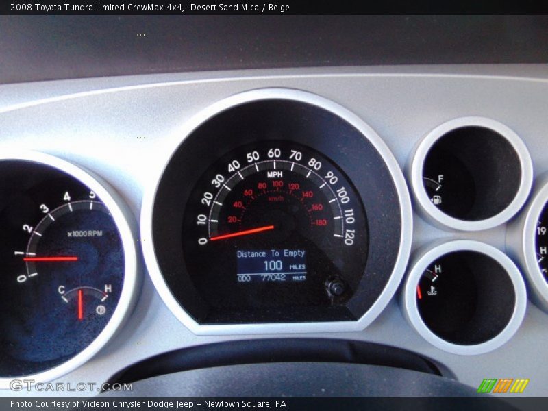 2008 Tundra Limited CrewMax 4x4 Limited CrewMax 4x4 Gauges