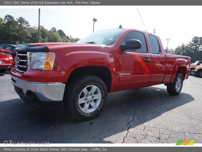 Fire Red / Ebony 2013 GMC Sierra 1500 SLE Extended Cab 4x4