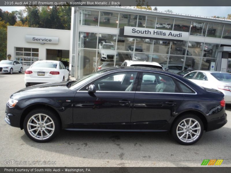 Moonlight Blue Metallic / Black 2016 Audi A4 2.0T Premium quattro