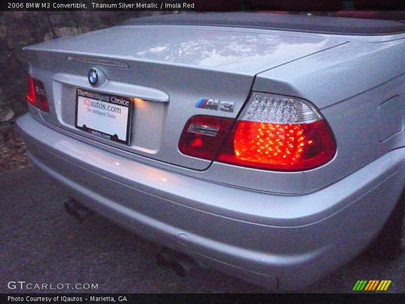 Titanium Silver Metallic / Imola Red 2006 BMW M3 Convertible