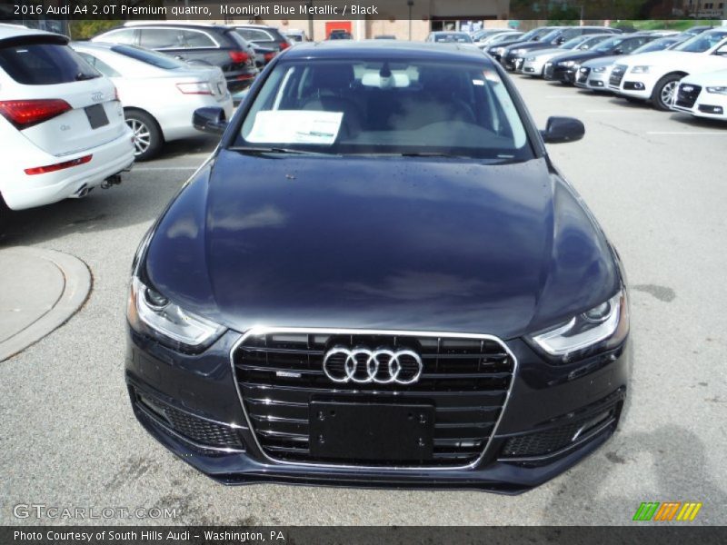 Moonlight Blue Metallic / Black 2016 Audi A4 2.0T Premium quattro