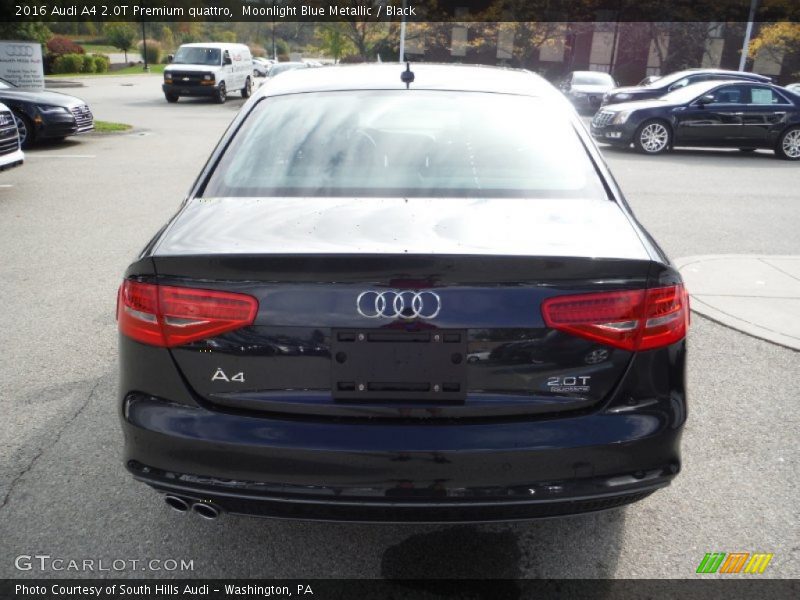 Moonlight Blue Metallic / Black 2016 Audi A4 2.0T Premium quattro