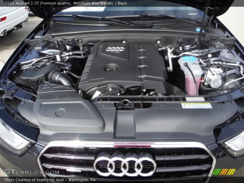 Moonlight Blue Metallic / Black 2016 Audi A4 2.0T Premium quattro