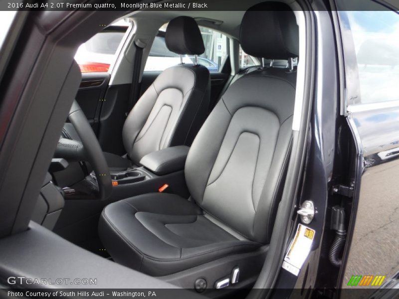 Moonlight Blue Metallic / Black 2016 Audi A4 2.0T Premium quattro