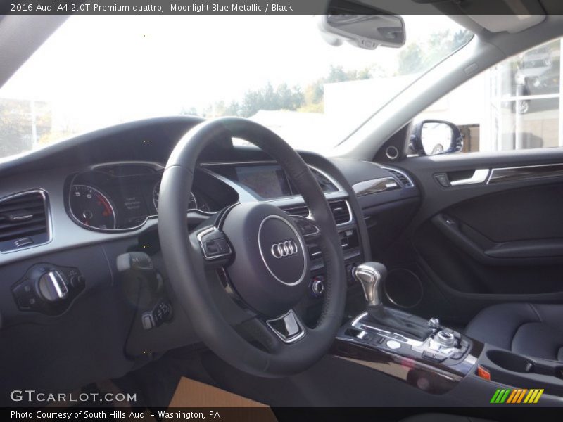 Moonlight Blue Metallic / Black 2016 Audi A4 2.0T Premium quattro
