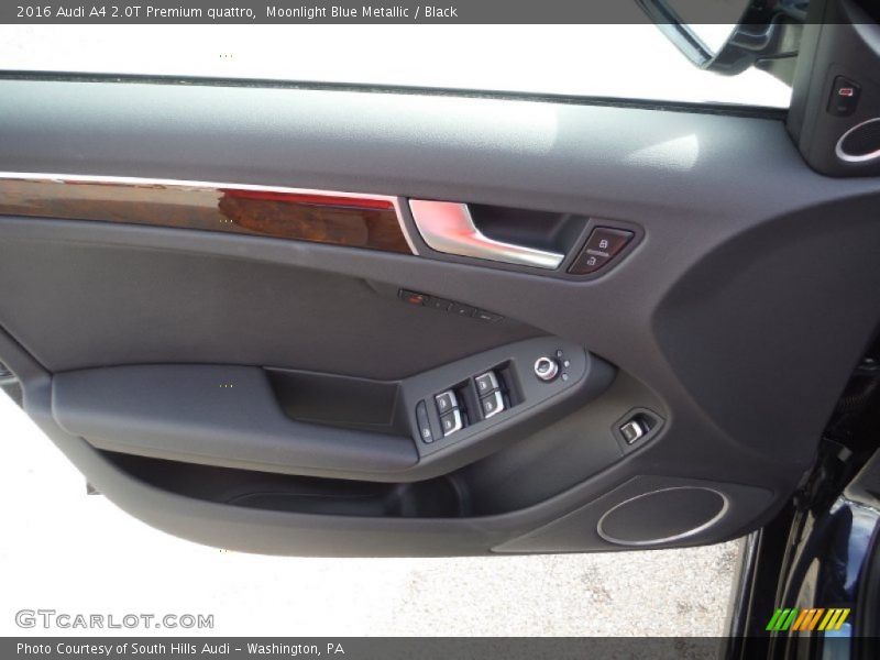 Moonlight Blue Metallic / Black 2016 Audi A4 2.0T Premium quattro