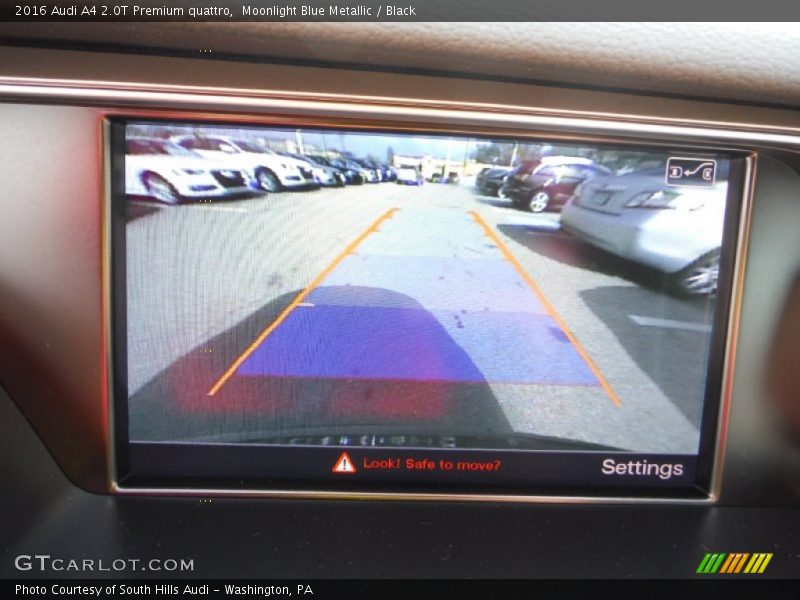 Moonlight Blue Metallic / Black 2016 Audi A4 2.0T Premium quattro