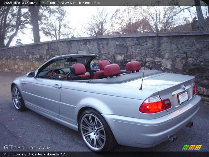 Titanium Silver Metallic / Imola Red 2006 BMW M3 Convertible