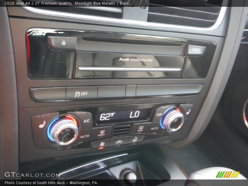 Moonlight Blue Metallic / Black 2016 Audi A4 2.0T Premium quattro