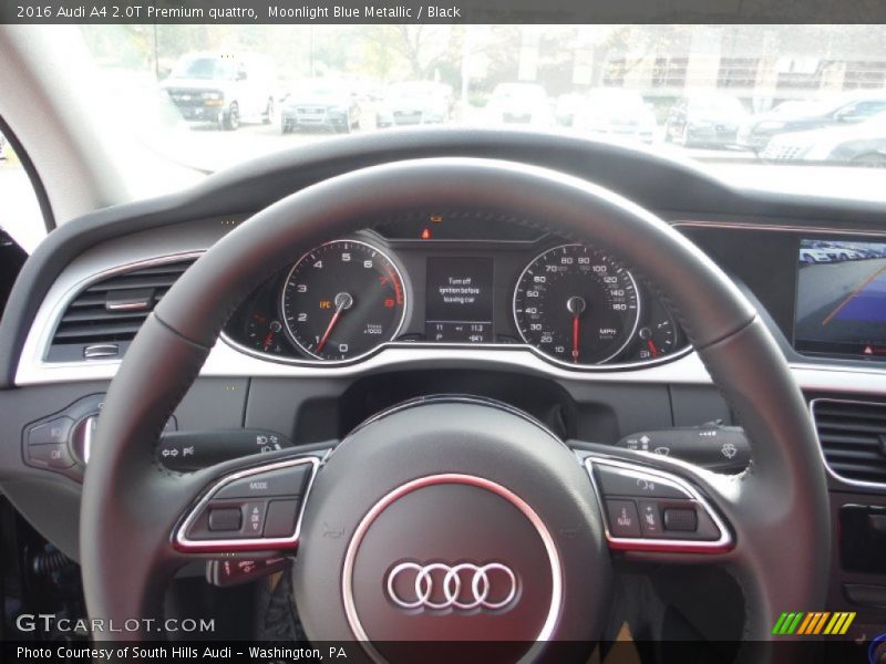 Moonlight Blue Metallic / Black 2016 Audi A4 2.0T Premium quattro