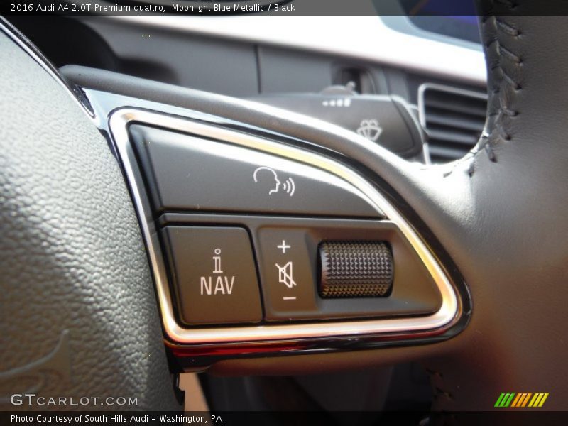 Moonlight Blue Metallic / Black 2016 Audi A4 2.0T Premium quattro