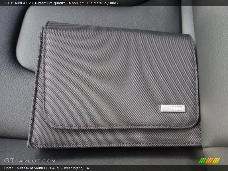 Moonlight Blue Metallic / Black 2016 Audi A4 2.0T Premium quattro