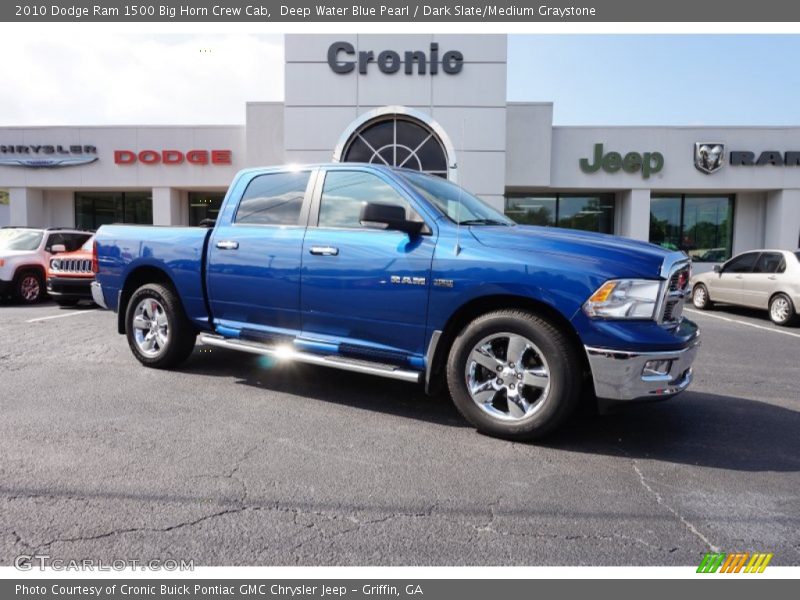 Deep Water Blue Pearl / Dark Slate/Medium Graystone 2010 Dodge Ram 1500 Big Horn Crew Cab