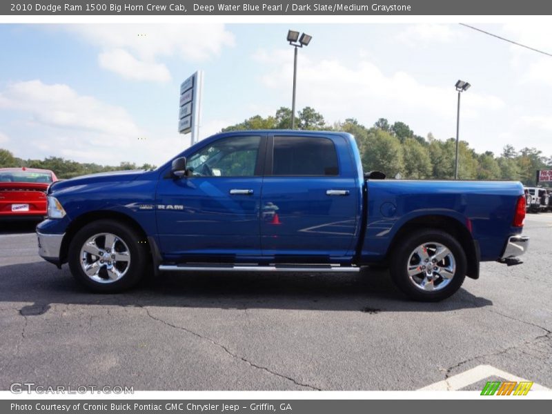 Deep Water Blue Pearl / Dark Slate/Medium Graystone 2010 Dodge Ram 1500 Big Horn Crew Cab