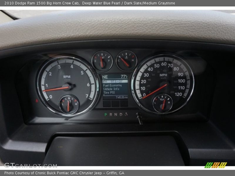 Deep Water Blue Pearl / Dark Slate/Medium Graystone 2010 Dodge Ram 1500 Big Horn Crew Cab