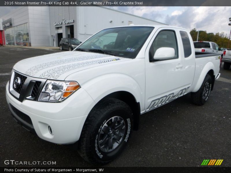 Glacier White / Pro-4X Graphite Steel 2016 Nissan Frontier Pro-4X King Cab 4x4