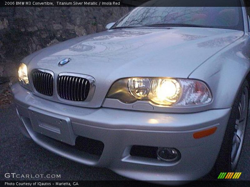 Titanium Silver Metallic / Imola Red 2006 BMW M3 Convertible