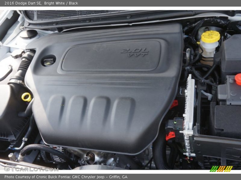 Bright White / Black 2016 Dodge Dart SE