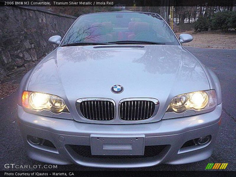 Titanium Silver Metallic / Imola Red 2006 BMW M3 Convertible