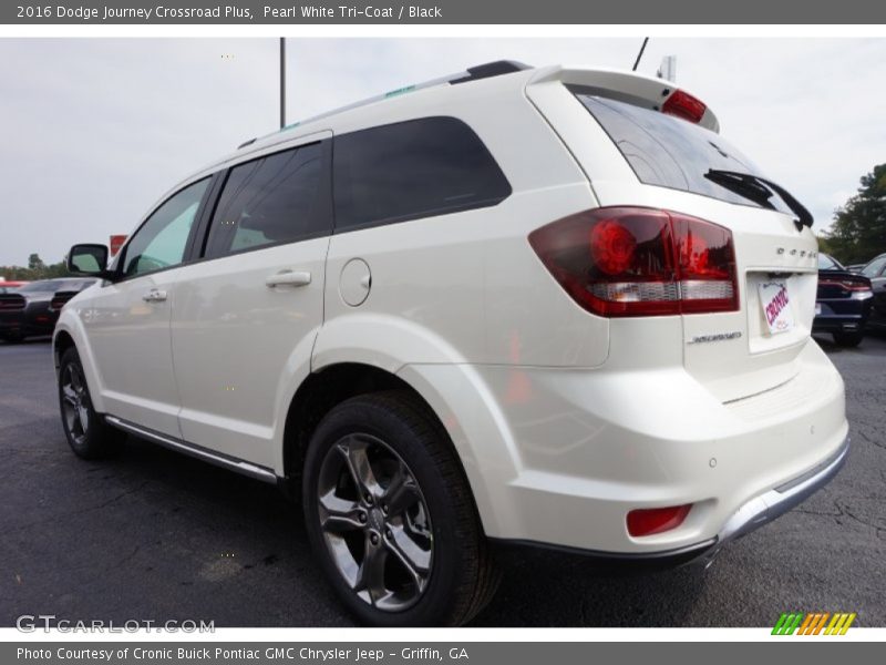 Pearl White Tri-Coat / Black 2016 Dodge Journey Crossroad Plus