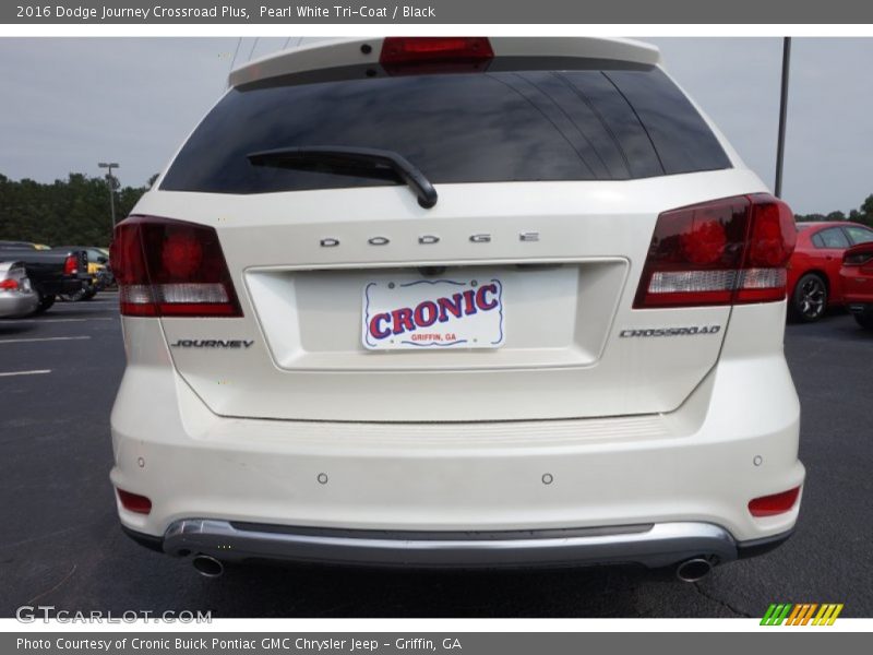 Pearl White Tri-Coat / Black 2016 Dodge Journey Crossroad Plus