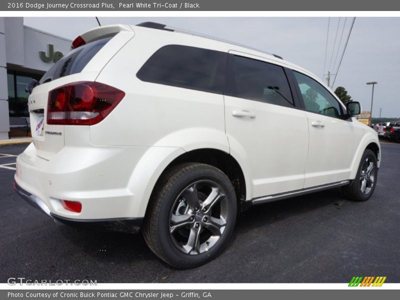 Pearl White Tri-Coat / Black 2016 Dodge Journey Crossroad Plus