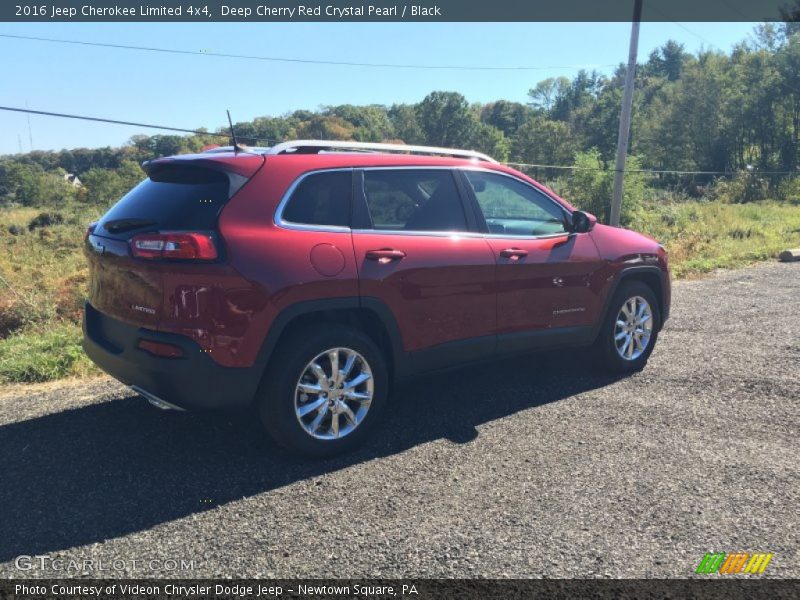 Deep Cherry Red Crystal Pearl / Black 2016 Jeep Cherokee Limited 4x4