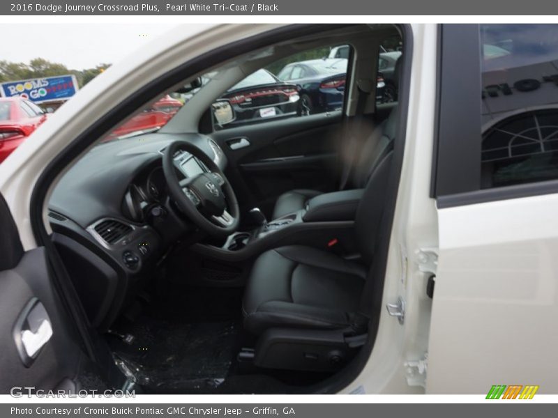 Pearl White Tri-Coat / Black 2016 Dodge Journey Crossroad Plus