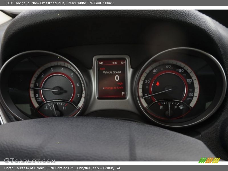 Pearl White Tri-Coat / Black 2016 Dodge Journey Crossroad Plus