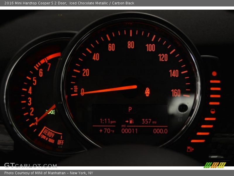 Iced Chocolate Metallic / Carbon Black 2016 Mini Hardtop Cooper S 2 Door