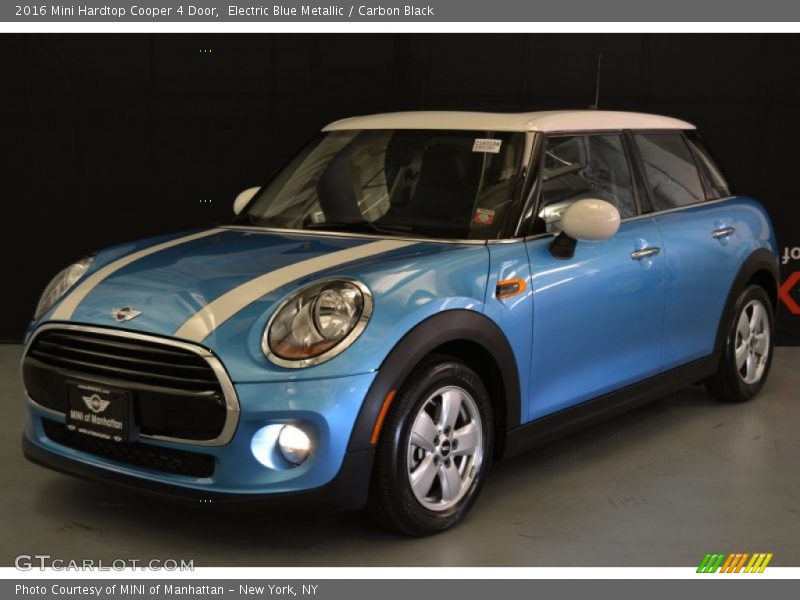 Electric Blue Metallic / Carbon Black 2016 Mini Hardtop Cooper 4 Door