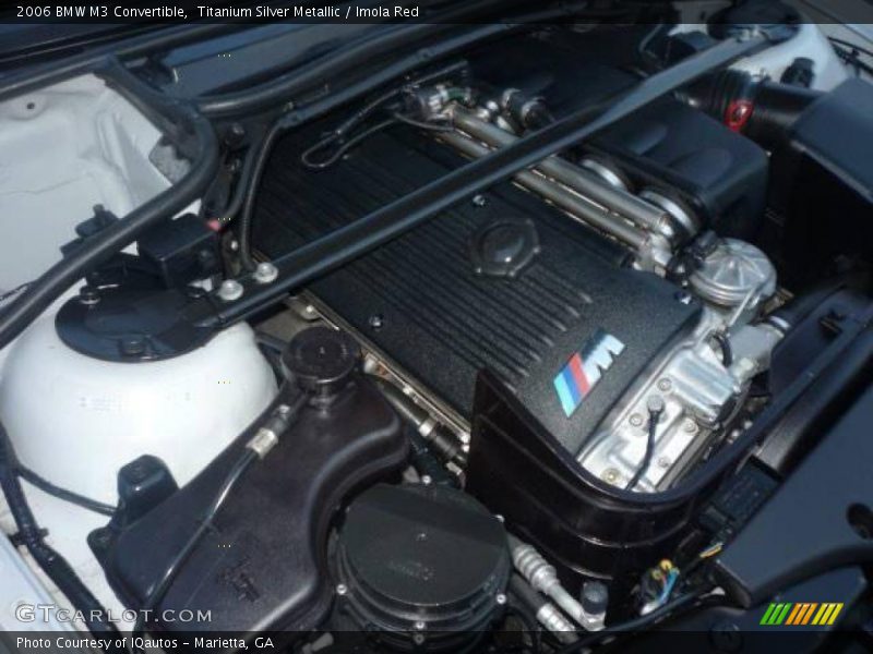 Titanium Silver Metallic / Imola Red 2006 BMW M3 Convertible