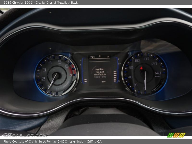 Granite Crystal Metallic / Black 2016 Chrysler 200 S