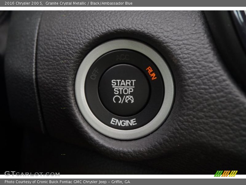 Granite Crystal Metallic / Black/Ambassador Blue 2016 Chrysler 200 S