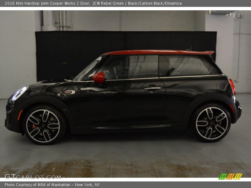JCW Rebel Green / Black/Carbon Black/Dinamica 2016 Mini Hardtop John Cooper Works 2 Door