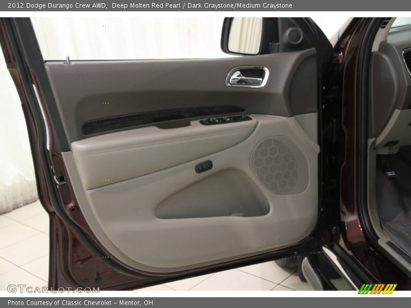 Deep Molten Red Pearl / Dark Graystone/Medium Graystone 2012 Dodge Durango Crew AWD