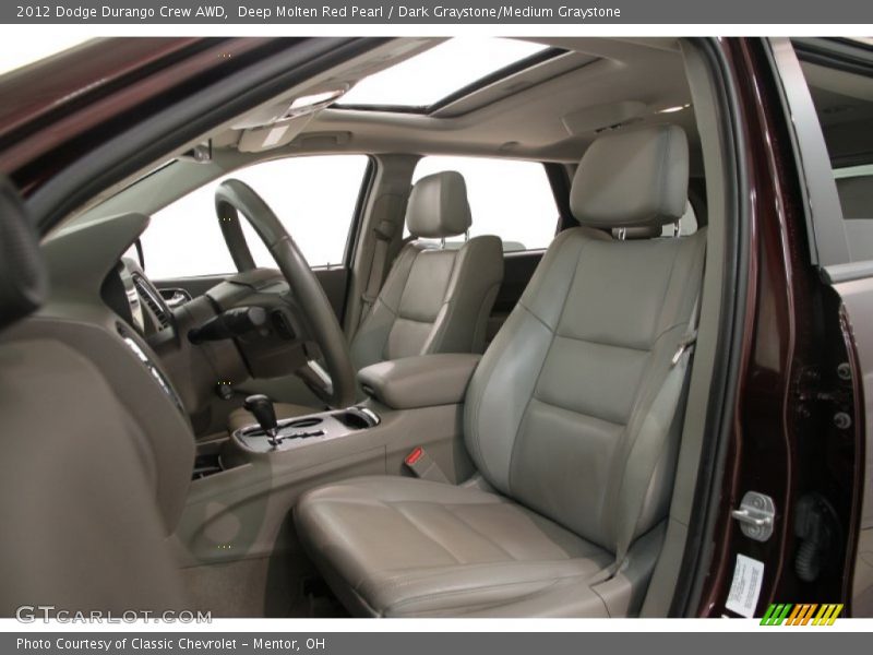 Deep Molten Red Pearl / Dark Graystone/Medium Graystone 2012 Dodge Durango Crew AWD