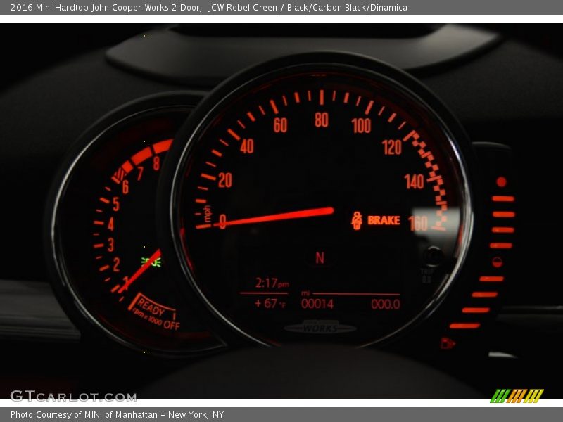 JCW Rebel Green / Black/Carbon Black/Dinamica 2016 Mini Hardtop John Cooper Works 2 Door