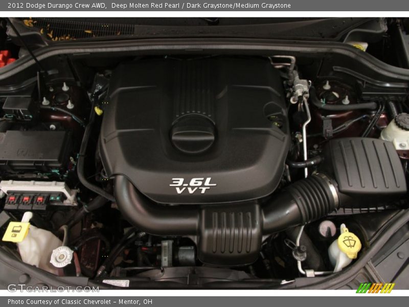Deep Molten Red Pearl / Dark Graystone/Medium Graystone 2012 Dodge Durango Crew AWD