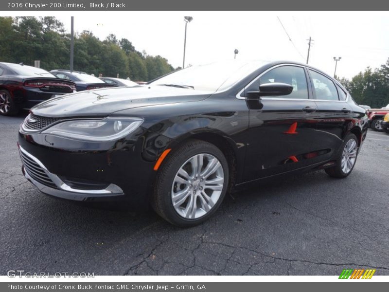 Black / Black 2016 Chrysler 200 Limited