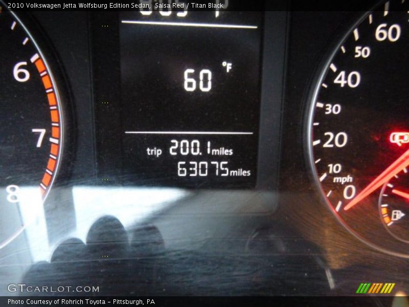 Salsa Red / Titan Black 2010 Volkswagen Jetta Wolfsburg Edition Sedan