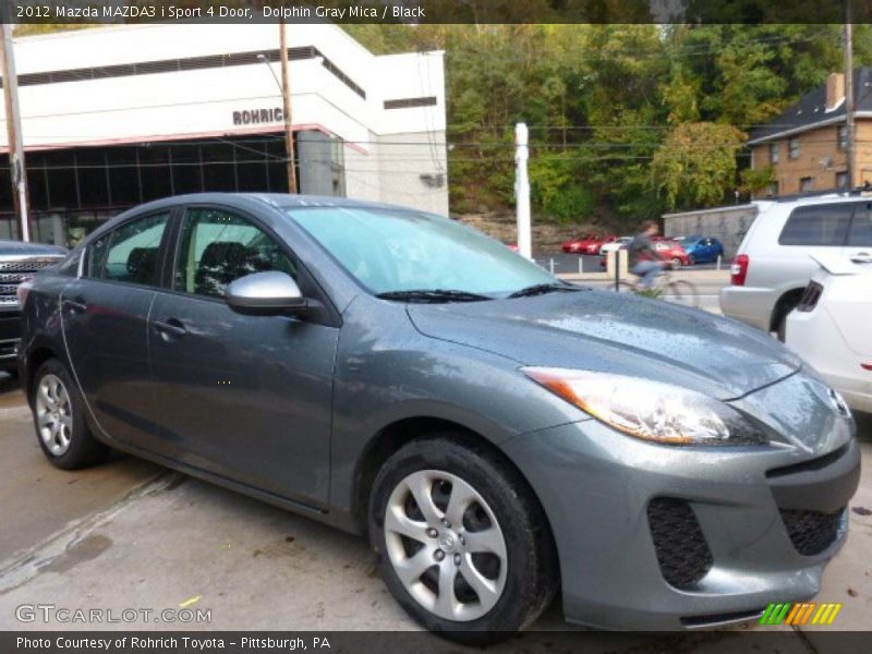 Dolphin Gray Mica / Black 2012 Mazda MAZDA3 i Sport 4 Door